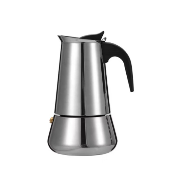 6 Fincanlık Espresso Maker (Moka Pot) | Paslanmaz Çelik Kahve Makinesi